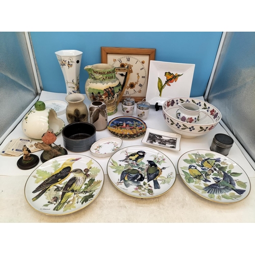 182 - Good Box of Mixed Ceramics to include Crown Devon Fieldings 'Widdecome Fair' Musical 19cm Jug (Music... 