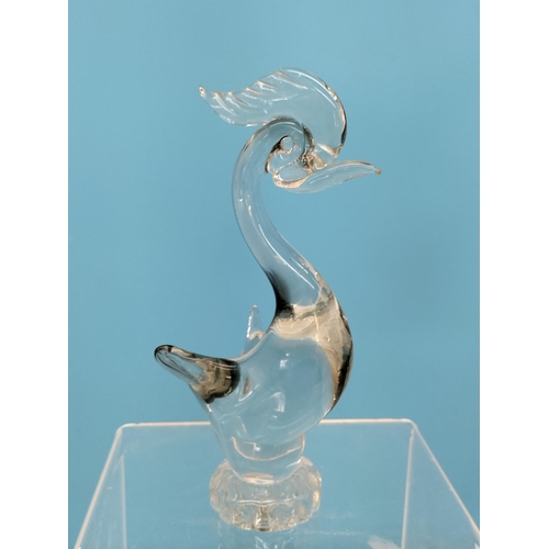 183 - Collection of Glass Ware Items (4) to include Orrefors Glass Blower Figure, Murano Bird, German Made... 