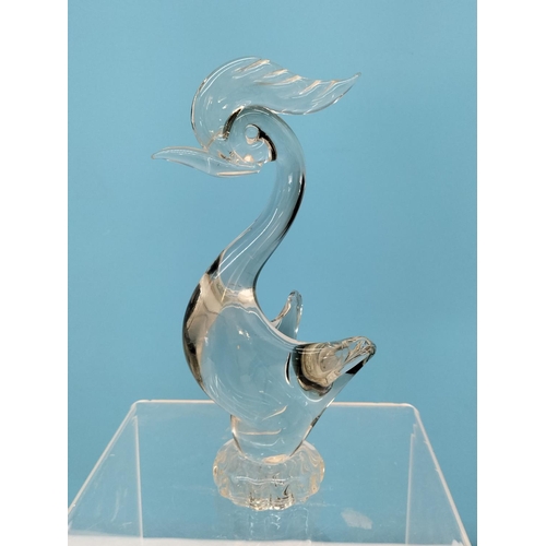 183 - Collection of Glass Ware Items (4) to include Orrefors Glass Blower Figure, Murano Bird, German Made... 