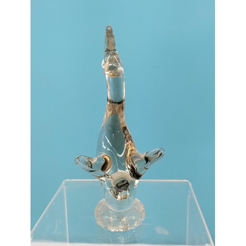 183 - Collection of Glass Ware Items (4) to include Orrefors Glass Blower Figure, Murano Bird, German Made... 