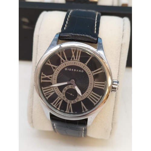 192 - Watch Box with 10 Watches W/O to include Motion, Fubu, Neon Time, etc. Some Wear to Box.