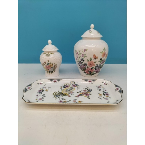 32 - Boxed Coalport Items (3) to include 'Mayfield' 21cm Ginger Jar, 'Rose Garden' 15cm Ginger Jar plus '... 