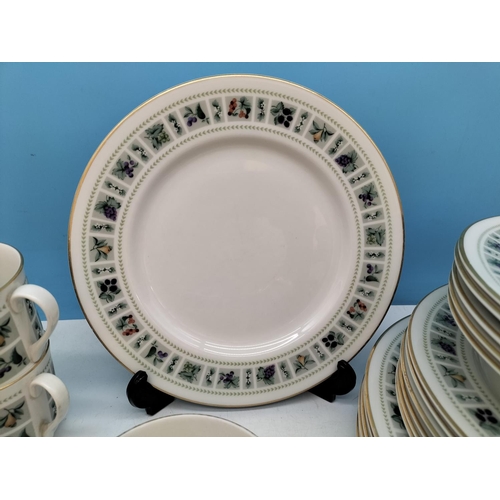346 - Royal Douton 34 Piece Dinner & Tea Ware in the 'Tapestry' Pattern to include 27cm Dinner Plates, Bow... 