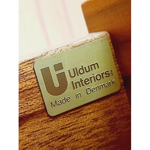 349 - Four Piece Uldum Interiors (Denmark) Unit with Drop Down Cocktail Cabinet, Open Base Unit, Smoked Gl... 