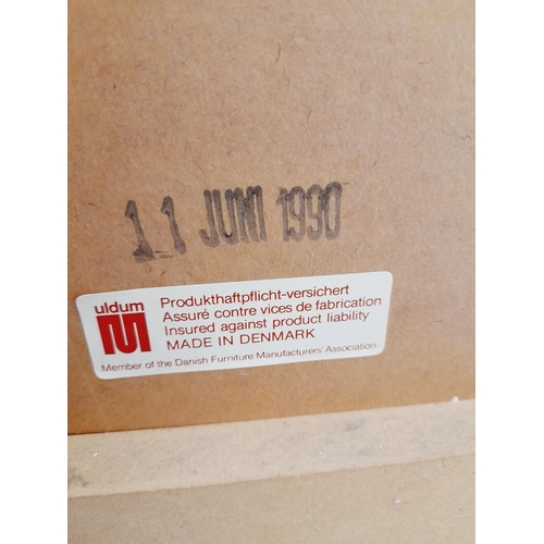 349 - Four Piece Uldum Interiors (Denmark) Unit with Drop Down Cocktail Cabinet, Open Base Unit, Smoked Gl... 