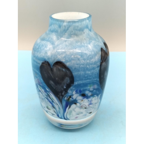 355 - Caithness Cadenza Heart Vase. 12cm High.