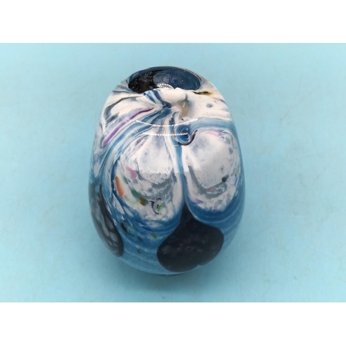 355 - Caithness Cadenza Heart Vase. 12cm High.