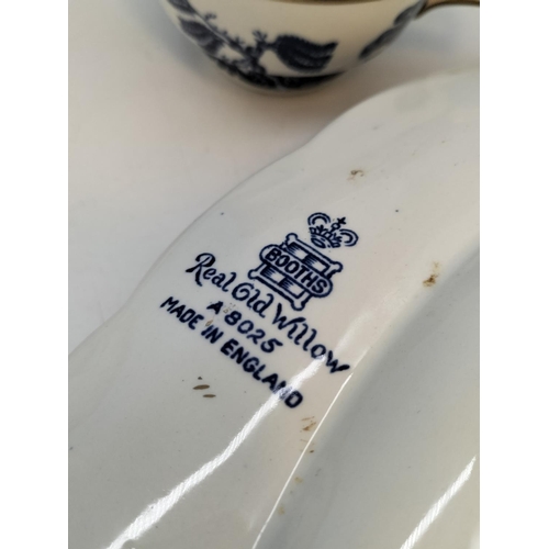 360 - Collection of 18 Pieces of 'Real Old Willow' By Booths and Royal Doulton to include Cups and Saucers... 