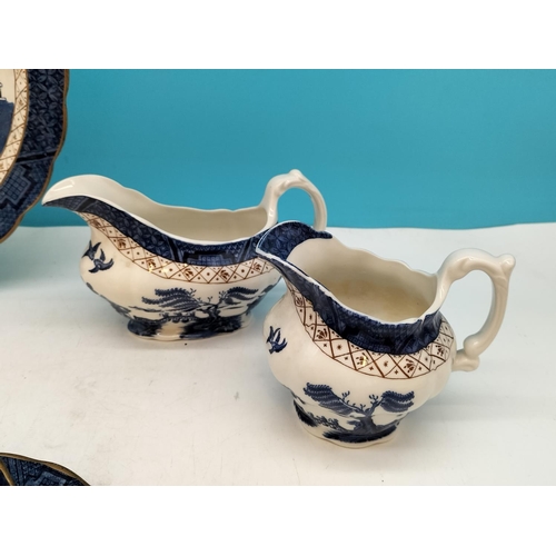 360 - Collection of 18 Pieces of 'Real Old Willow' By Booths and Royal Doulton to include Cups and Saucers... 