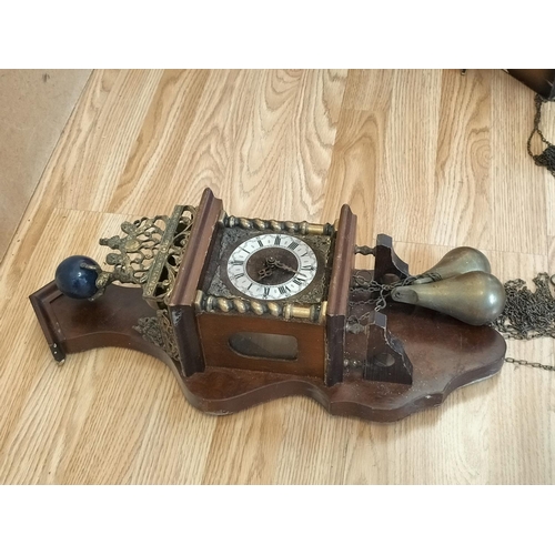 378 - Vintage 1970's Clocks (3), West German Cuckoo Clock, Dutch Wall Clock and a Westminster Chime Clock.... 