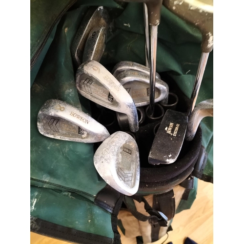 379 - Set of Howson Right Handed Golf Clubs with Bag. Require Cleaning. Collection Only.