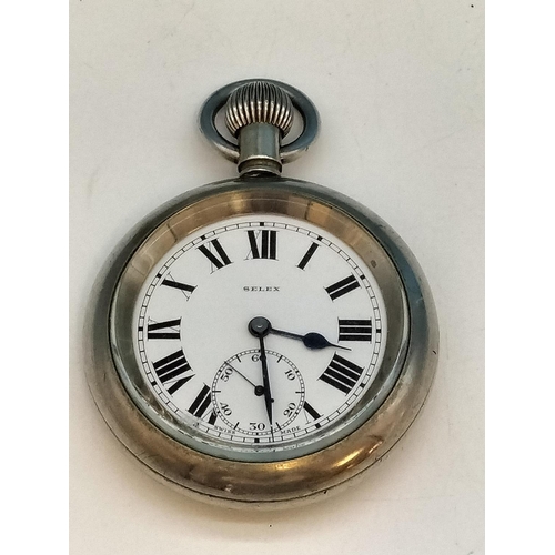 4 - Selex Ex Railway Mans Pocket Watch for London North Eastern Railway No 4910.