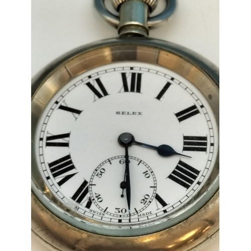 4 - Selex Ex Railway Mans Pocket Watch for London North Eastern Railway No 4910.