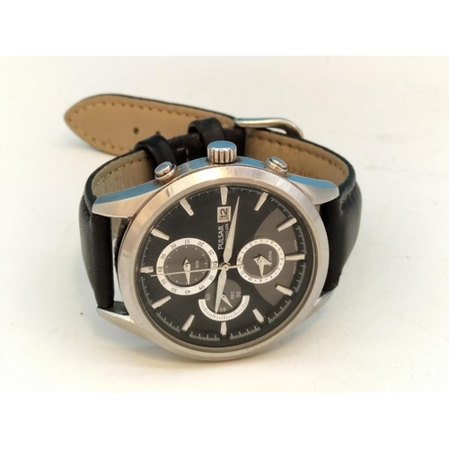 49 - Pulsar Chronograph 50 Metre Wrist Watch. Model No YM62-X225.