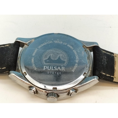 49 - Pulsar Chronograph 50 Metre Wrist Watch. Model No YM62-X225.