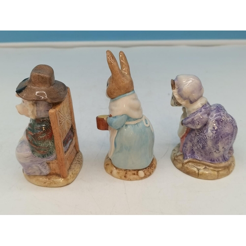 50 - Boxed Royal Albert Beatrix Potter Figures (3), And This Little Pig Had None, Lady Mouse Makes a Curt... 
