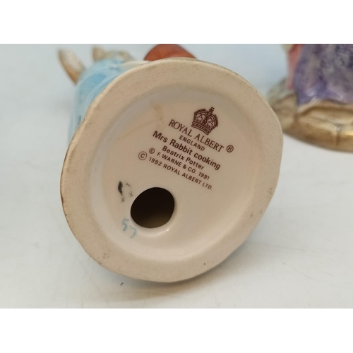 50 - Boxed Royal Albert Beatrix Potter Figures (3), And This Little Pig Had None, Lady Mouse Makes a Curt... 