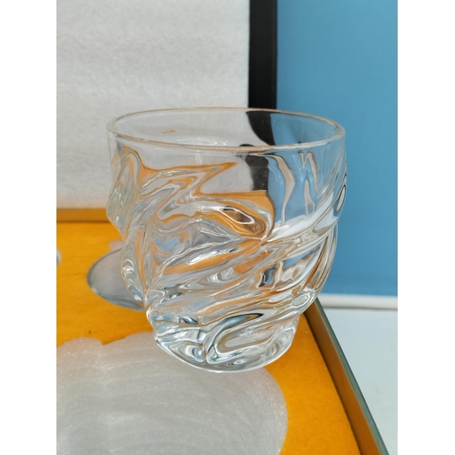 543 - Boxed Set of 4 Ultra Clarity Crystal Glasses plus 2 x Boxed 'To My Love' Whisky Glass Gift Sets. One... 