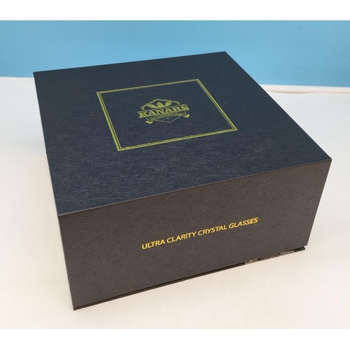 543 - Boxed Set of 4 Ultra Clarity Crystal Glasses plus 2 x Boxed 'To My Love' Whisky Glass Gift Sets. One... 