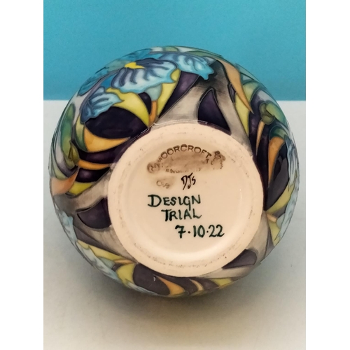 55 - Boxed Moorcroft 18.5cm Trial Vase in the 'Rainbow Lake' Design By Nicola Slaney. Shape 117.