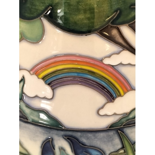55 - Boxed Moorcroft 18.5cm Trial Vase in the 'Rainbow Lake' Design By Nicola Slaney. Shape 117.