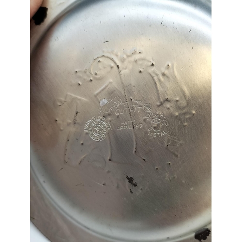 57 - Rare 19th Century Victorian Travelling Communion/Exorcism Set in Oak Box c1897. 11cm High, 27cm x 29... 