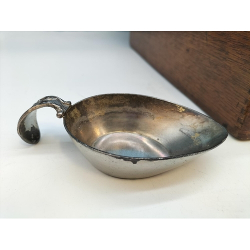 57 - Rare 19th Century Victorian Travelling Communion/Exorcism Set in Oak Box c1897. 11cm High, 27cm x 29... 