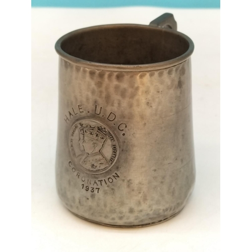 584 - Collection of Metal Ware to include Hugh Wallis 'Snowdrops' Copper Plate, Harold Holmes (Apprentice ... 