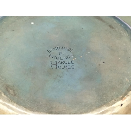 584 - Collection of Metal Ware to include Hugh Wallis 'Snowdrops' Copper Plate, Harold Holmes (Apprentice ... 