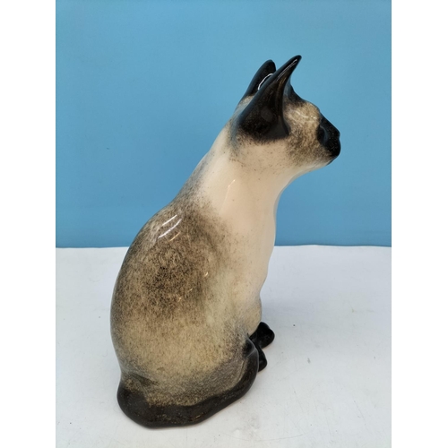 72 - Winstanley Siamese Cat (No 4) Figure, Signed to Base. 26.5cm Tall.