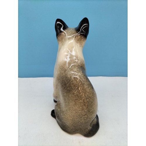 72 - Winstanley Siamese Cat (No 4) Figure, Signed to Base. 26.5cm Tall.