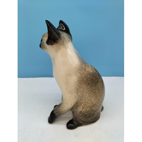72 - Winstanley Siamese Cat (No 4) Figure, Signed to Base. 26.5cm Tall.