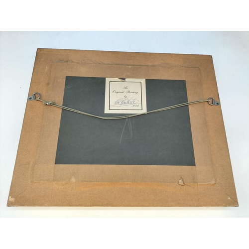 99 - Framed Original Acrylic on Glass 'Pheasant' by H.R.Heatcote 1974. Signed and Dated to Back. 41cm x 3... 