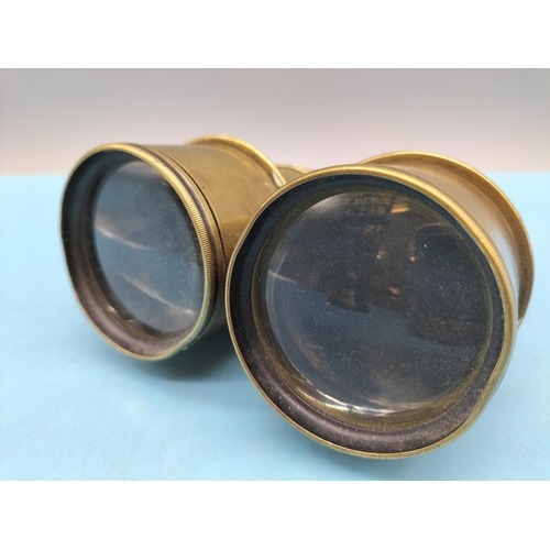 129 - Brass Binoculars by Blount Thomas, Southampton.