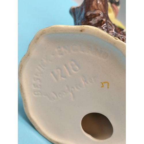 17 - Beswick 21.5cm Figure of a Woodpecker 1218.