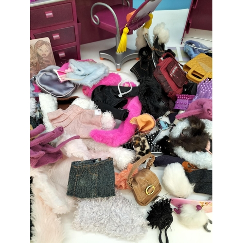 200 - Collection of Bratz Clothing and Accessories plus Dressing Table and Hair Dresser Unit.