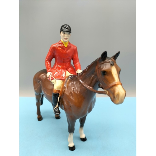 383 - Beswick Figure of Huntsman on Horse. 22cm High x 23cm.