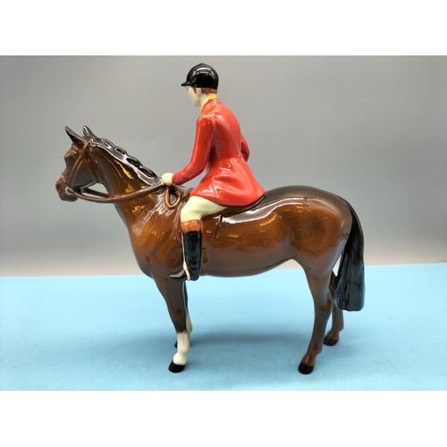 383 - Beswick Figure of Huntsman on Horse. 22cm High x 23cm.