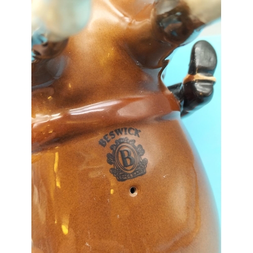 383 - Beswick Figure of Huntsman on Horse. 22cm High x 23cm.