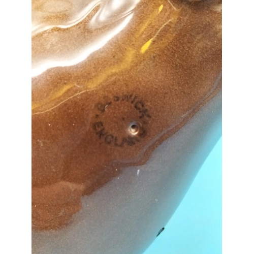 396 - Beswick Figure of a Brown Horse. 20cm High x 24cm. Small Chip to Front Hoof.