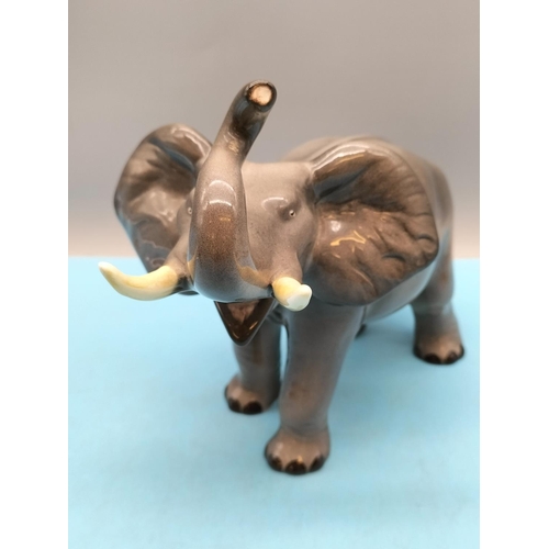 401 - Melba Ware Figure of an Elephant. 20cm High x 27cm.