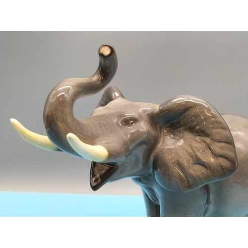 401 - Melba Ware Figure of an Elephant. 20cm High x 27cm.