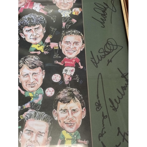 412 - Rare Framed and Signed Manchester United Premier League Champions 1992-1993 Autograph Picture. 55cm ... 