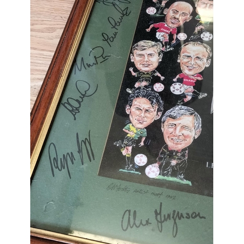 412 - Rare Framed and Signed Manchester United Premier League Champions 1992-1993 Autograph Picture. 55cm ... 
