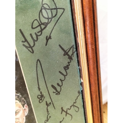 412 - Rare Framed and Signed Manchester United Premier League Champions 1992-1993 Autograph Picture. 55cm ... 