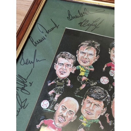 412 - Rare Framed and Signed Manchester United Premier League Champions 1992-1993 Autograph Picture. 55cm ... 