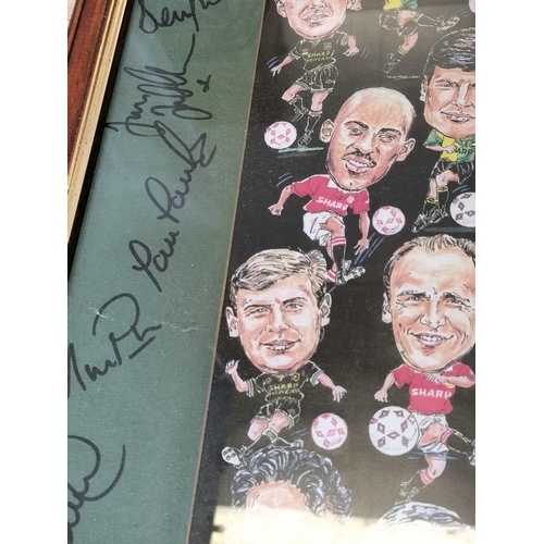 412 - Rare Framed and Signed Manchester United Premier League Champions 1992-1993 Autograph Picture. 55cm ... 