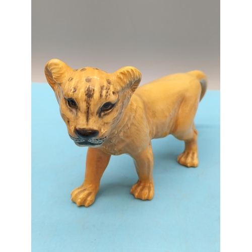 88 - Beswick Figure of a Lion Cub 9cm x 16cm.