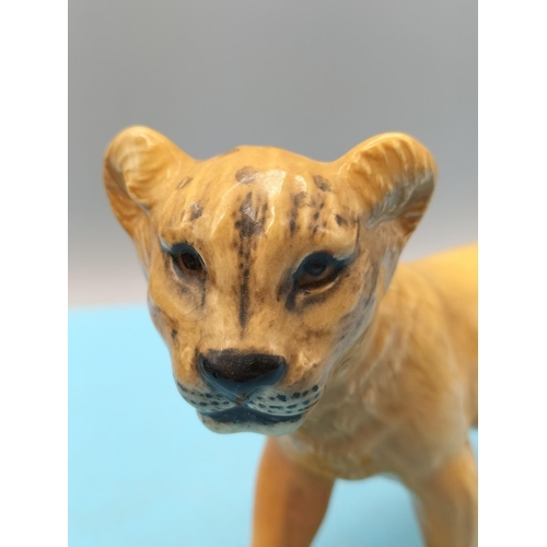88 - Beswick Figure of a Lion Cub 9cm x 16cm.