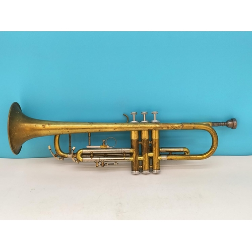 112 - Rare Stradivarius Brass Trumpet. Model 72.